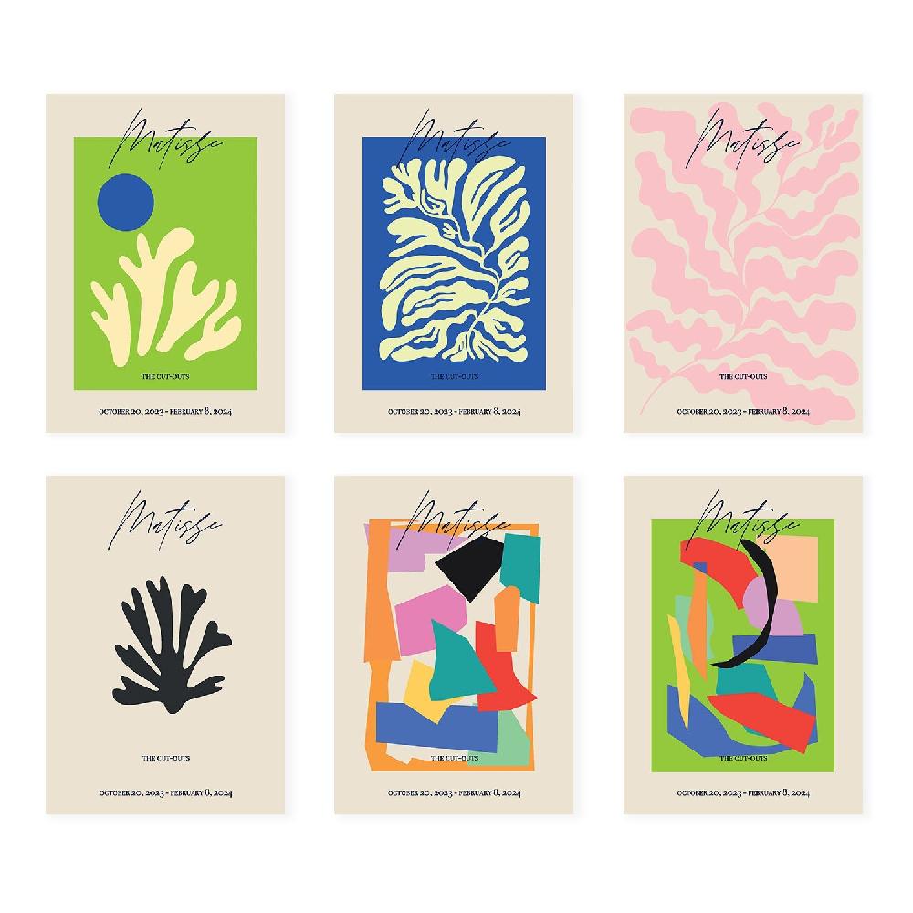 nacnic Nacnic Set de 6 Láminas Artísticas de Franz Kline