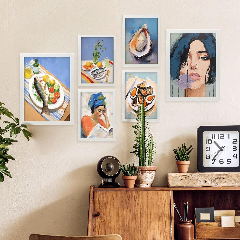 Nacnic Nacnic Set De 6 Láminas De Alimentos Marinos