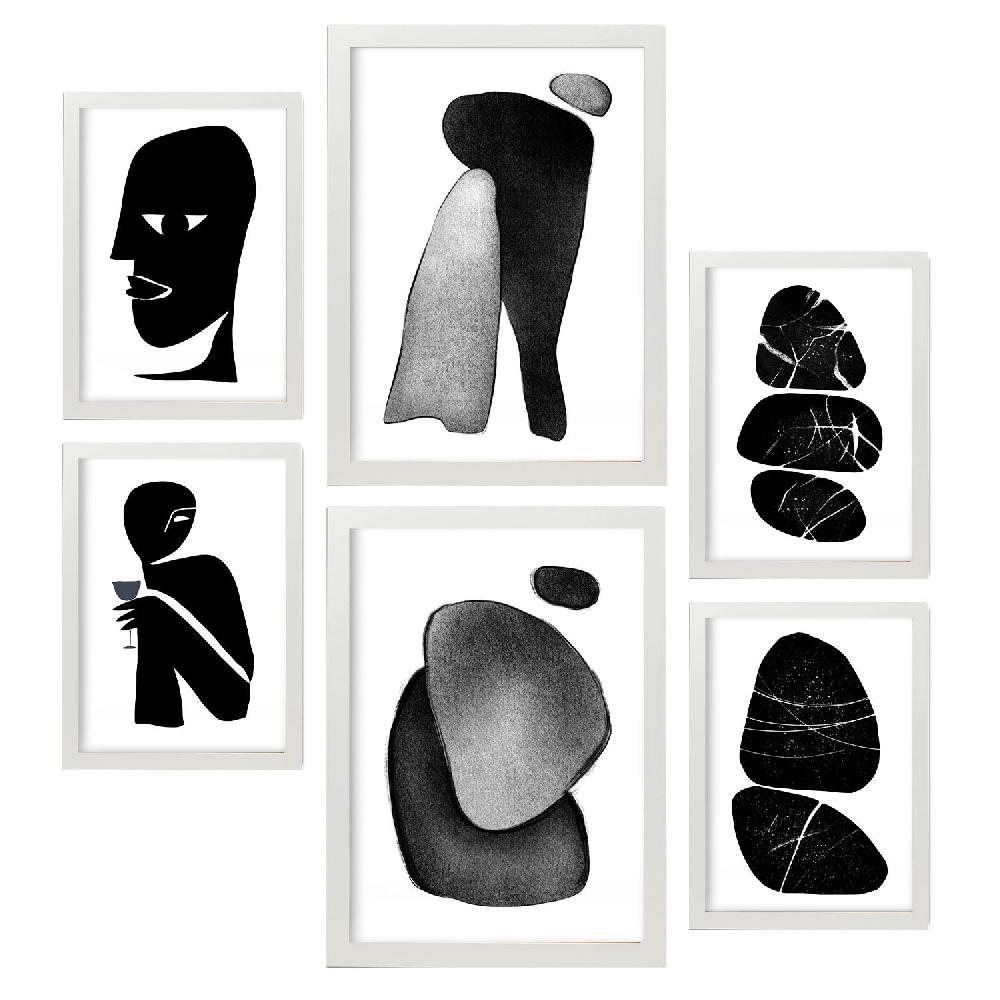 Nacnic Nacnic Set De 6 Láminas De Amantes Abstractos