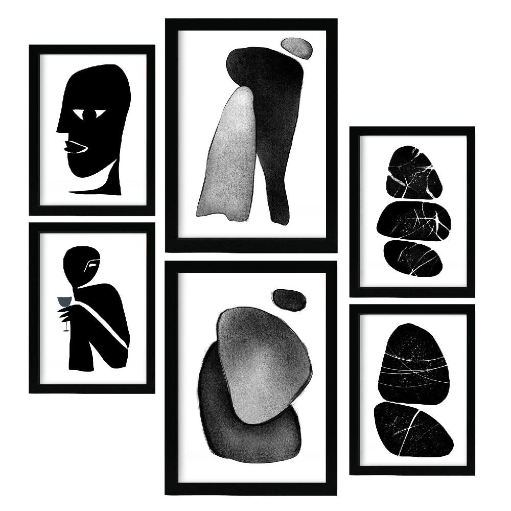 Nacnic Nacnic Set De 6 Láminas De Amantes Abstractos