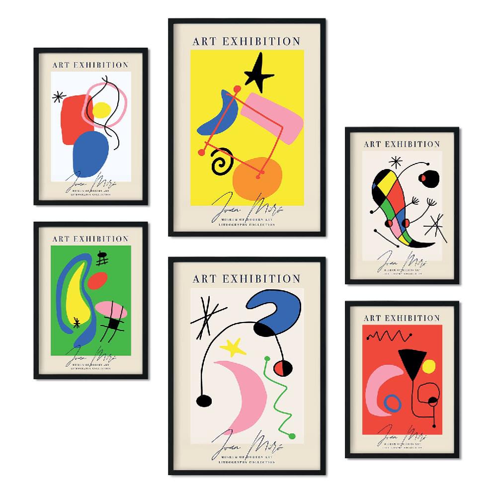 Nacnic Set De 6 Láminas De Arte Miró