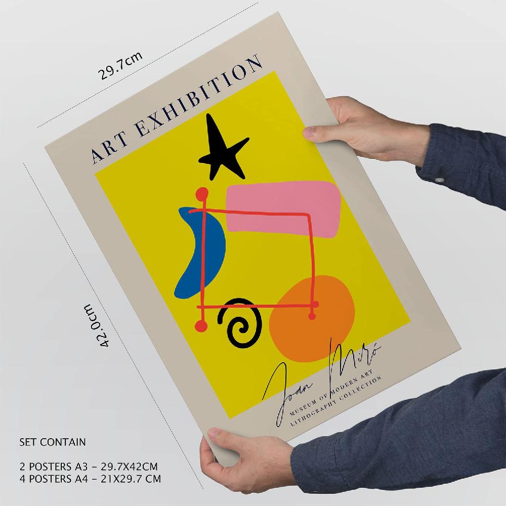 Nacnic Set De 6 Láminas De Arte Miró