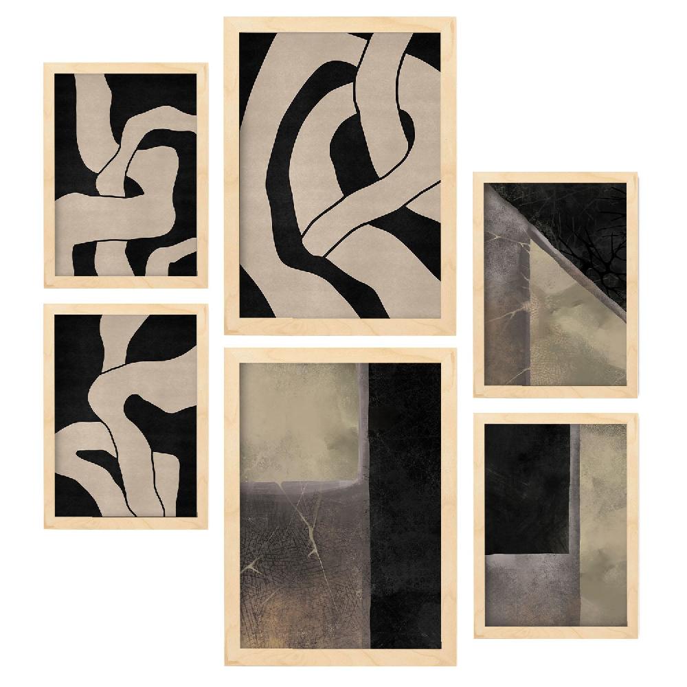 Nacnic Nacnic Set De 6 Láminas De Arte Resúmenes Estéticos