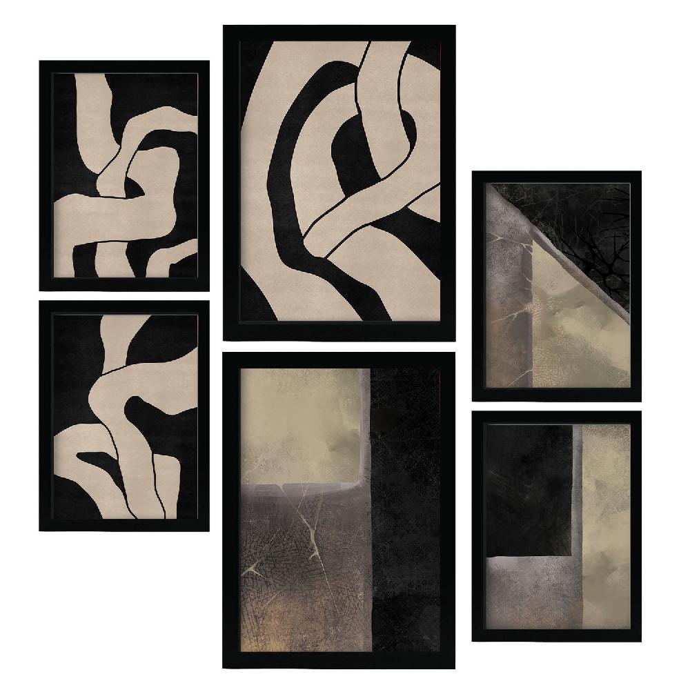Nacnic Nacnic Set De 6 Láminas De Arte Resúmenes Estéticos