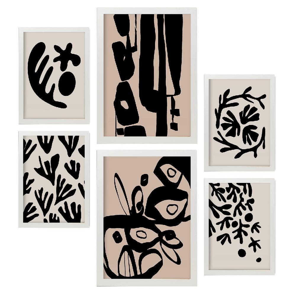 Nacnic Nacnic Set De 6 Laminas De Diseño Místico En Abstracto De Flores