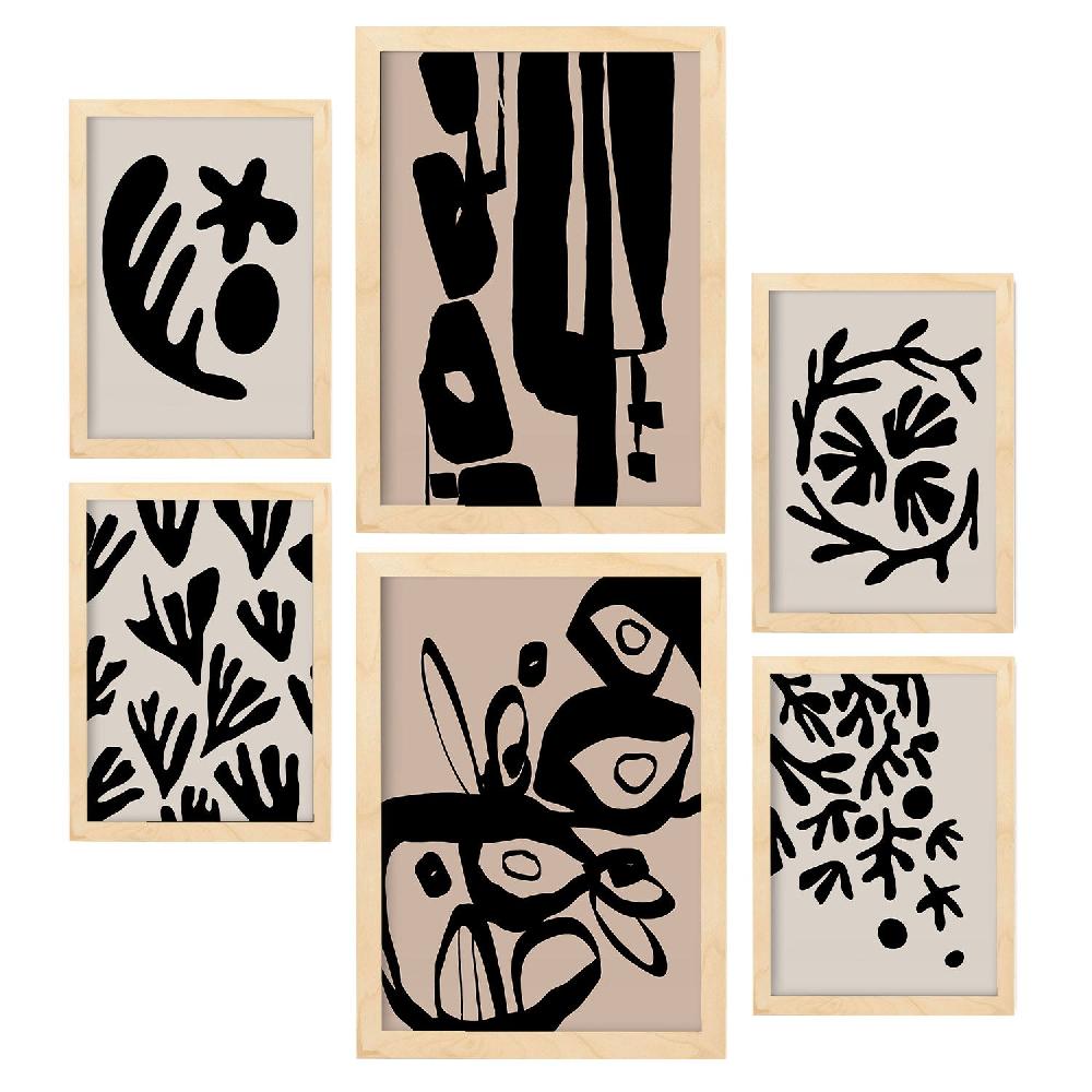 Nacnic Nacnic Set De 6 Laminas De Diseño Místico En Abstracto De Flores