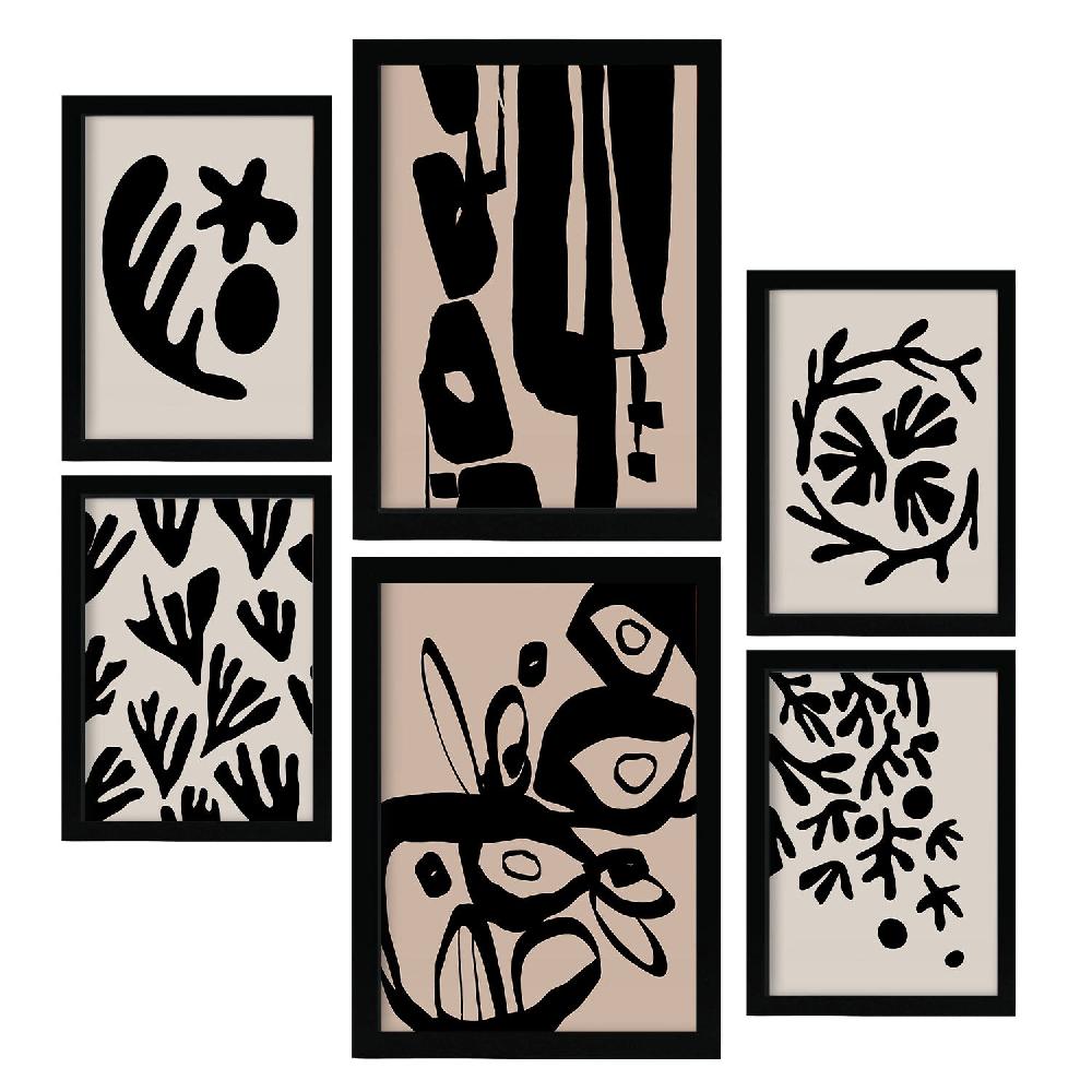 Nacnic Nacnic Set De 6 Laminas De Diseño Místico En Abstracto De Flores