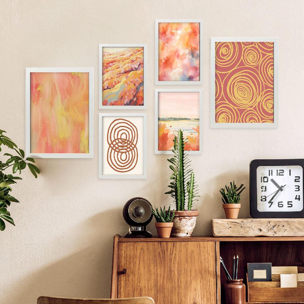 Nacnic Nacnic Set De 6 Láminas De Espirales De Naranja