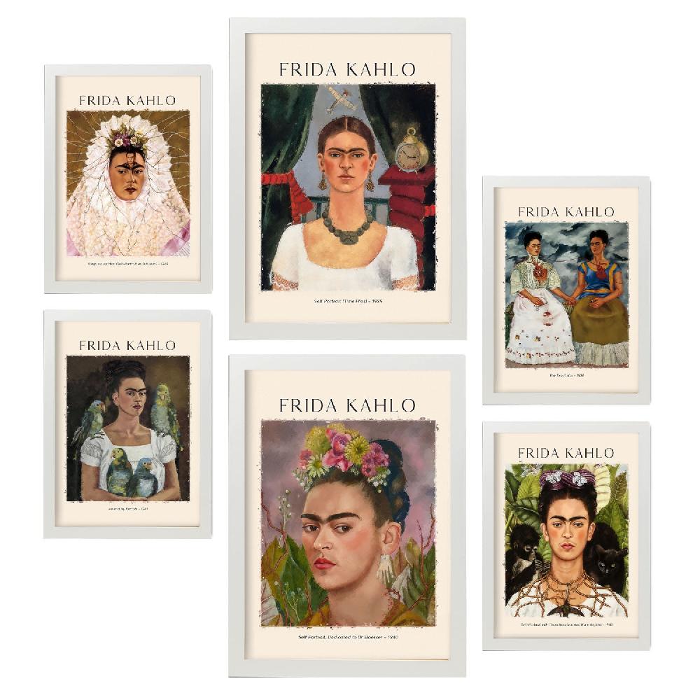 Nacnic Set De 6 Láminas De Frida Kahlo