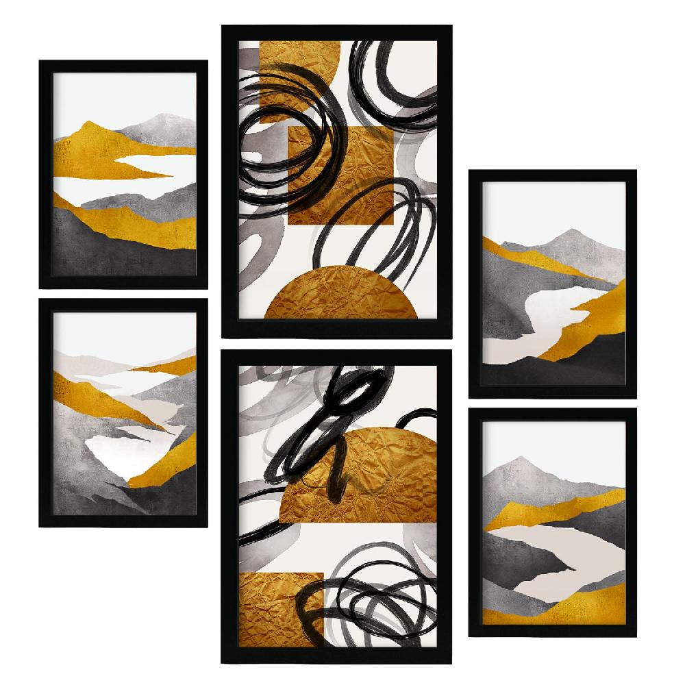 Nacnic Nacnic Set De 6 Láminas De Paisajes Y Naturaleza Estéticos