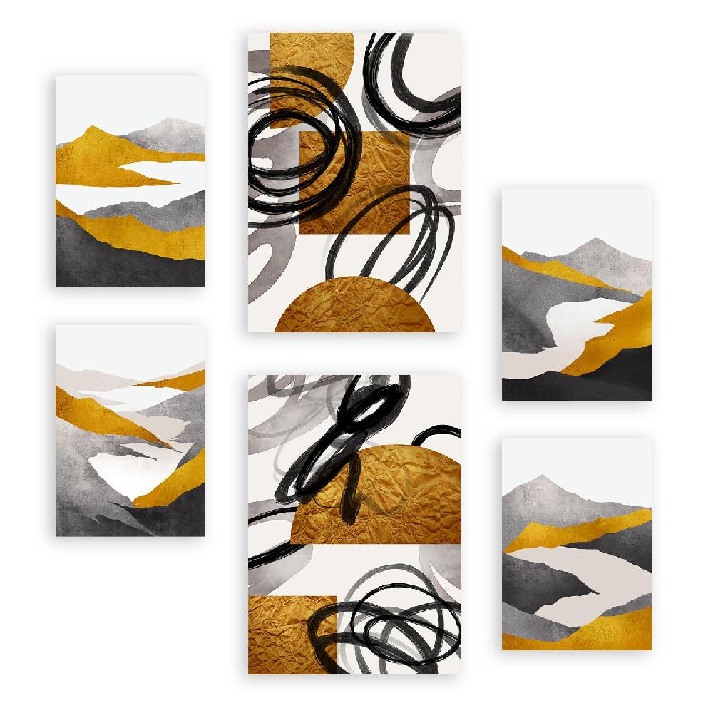 nacnic Nacnic Set de 6 Láminas de Paisajes y Naturaleza Estéticos