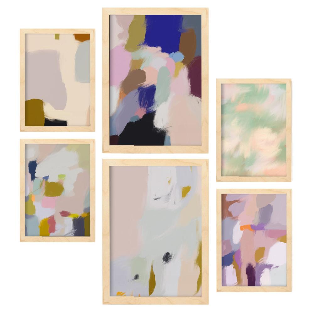 Nacnic Nacnic Set De 6 Láminas De Resúmenes En Colores Stokes