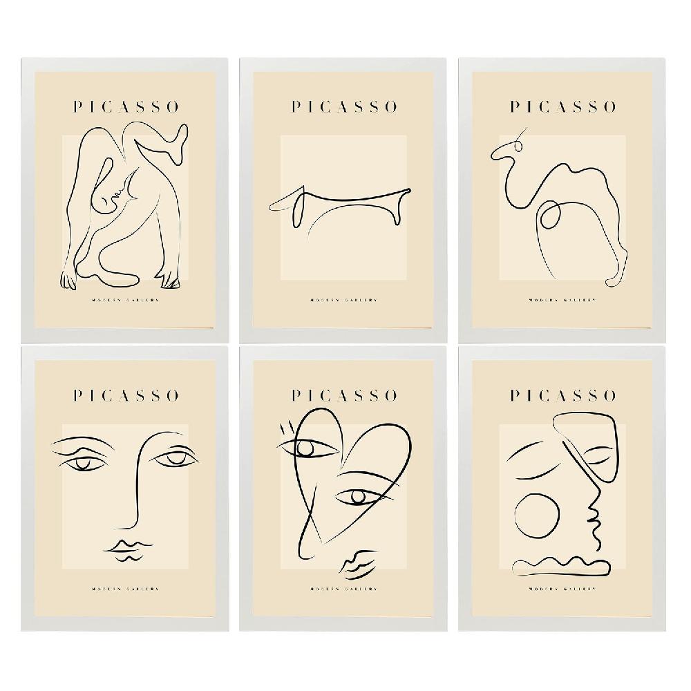 Nacnic Nacnic Set De 6 Láminas Decorativas Picasso Modelo Amor