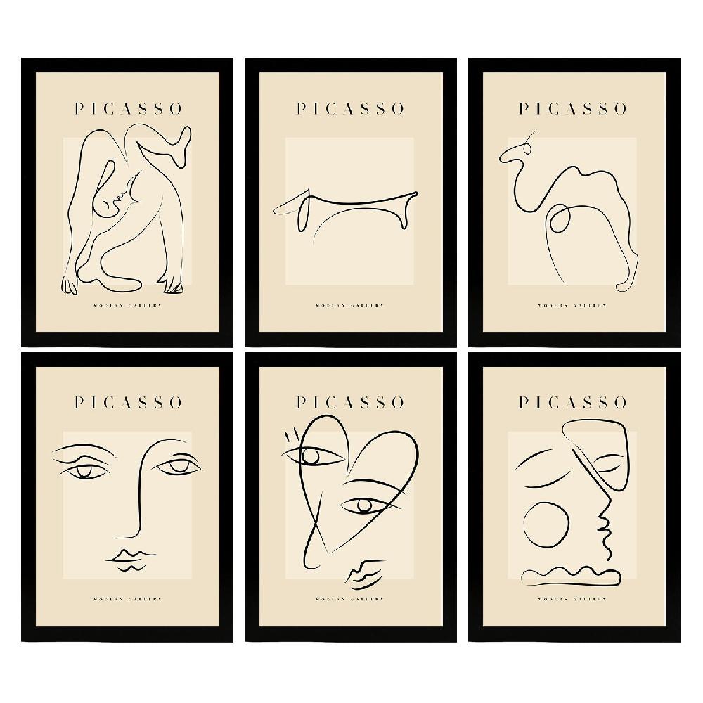 Nacnic Nacnic Set De 6 Láminas Decorativas Picasso Modelo Amor