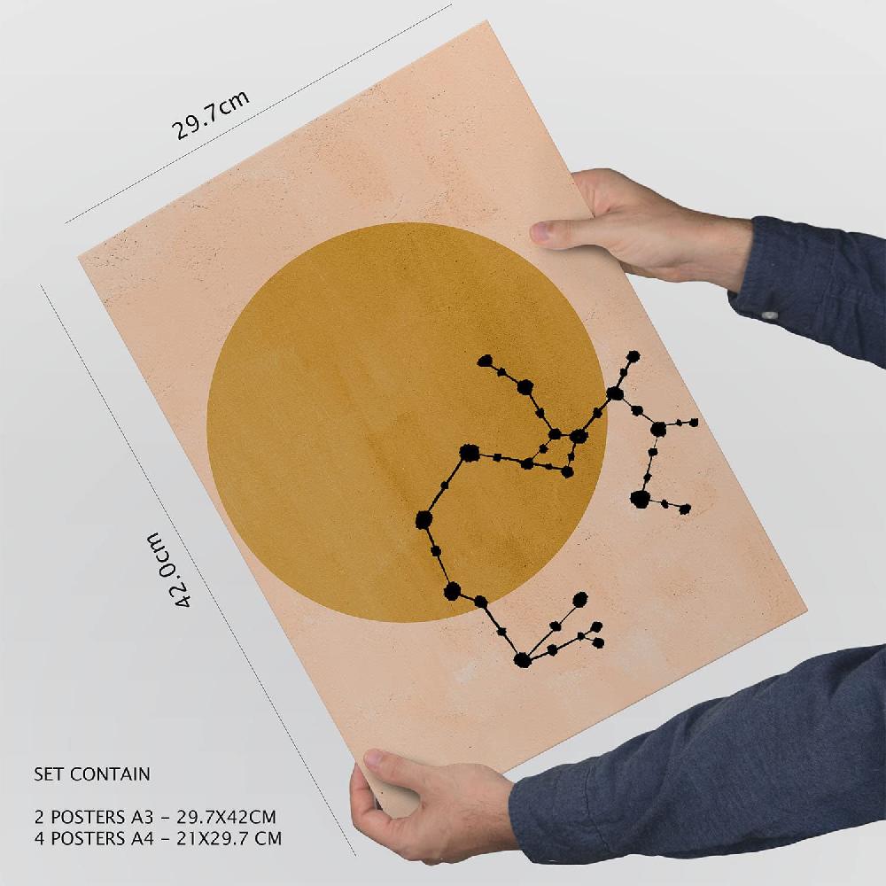 Nacnic Set De 6 Láminas Místico De Estilo Collage