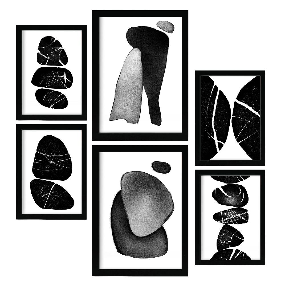 Nacnic Nacnic Set De 6 Láminas Rocas Palladianas Abstractas