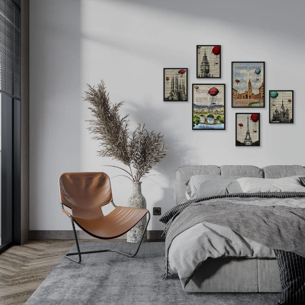 Nacnic Set De 6 Láminas Vintage De Ciudades