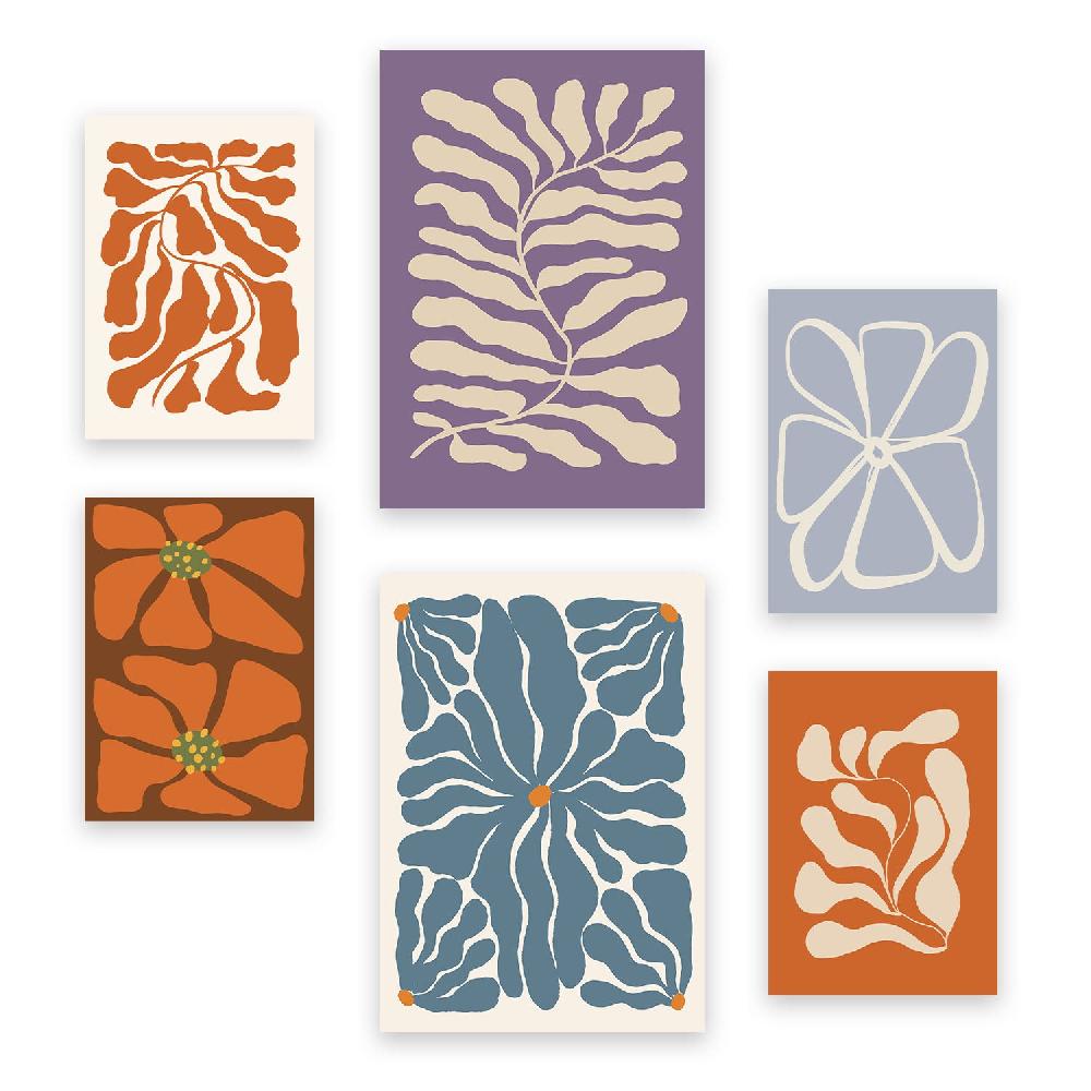 nacnic Nacnic Set de 6 Posters Inspirados en Matisse