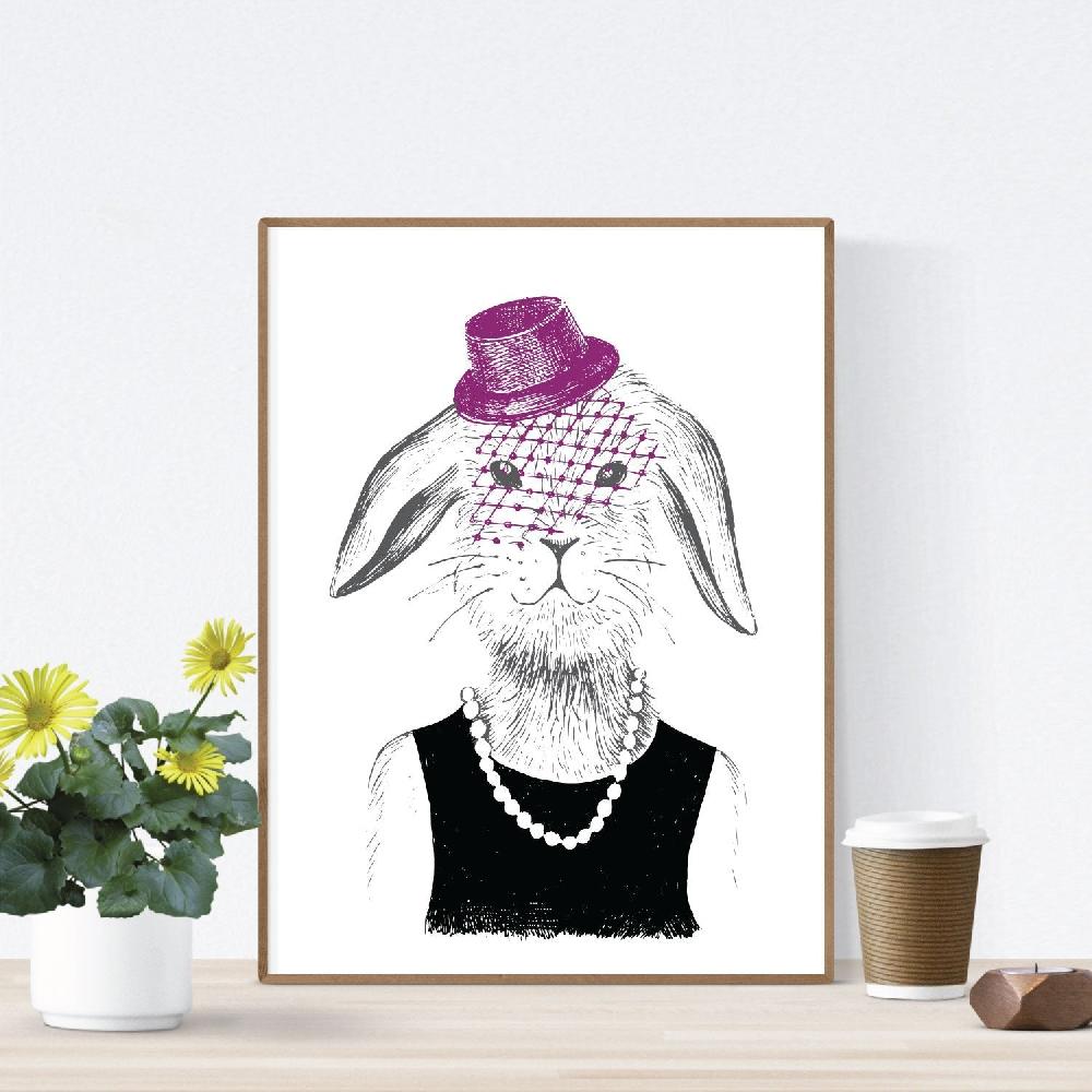 Nacnic Set De Dos Láminas De Animales Ilustrados