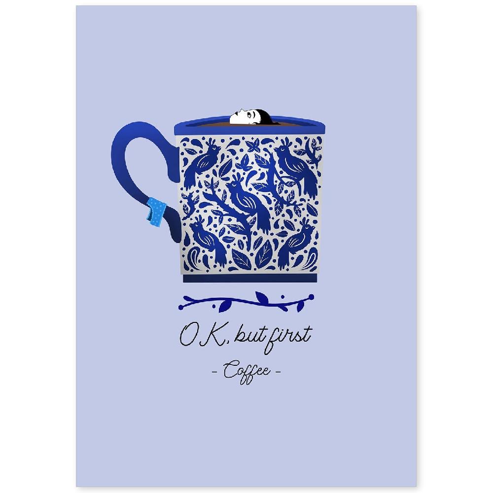 nacnic Set de láminas Amantes del Té y Café