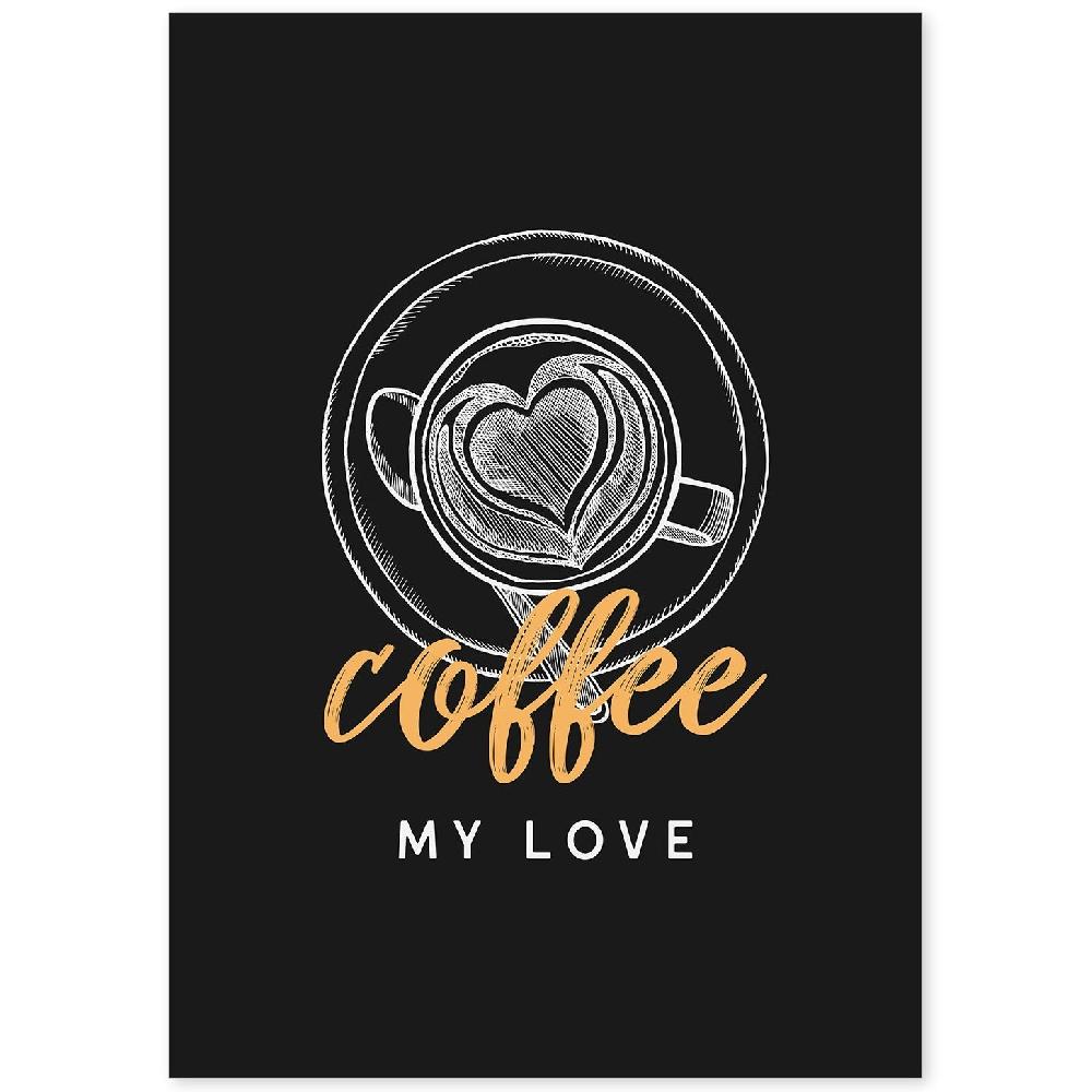 nacnic Set de láminas Amor por el Café