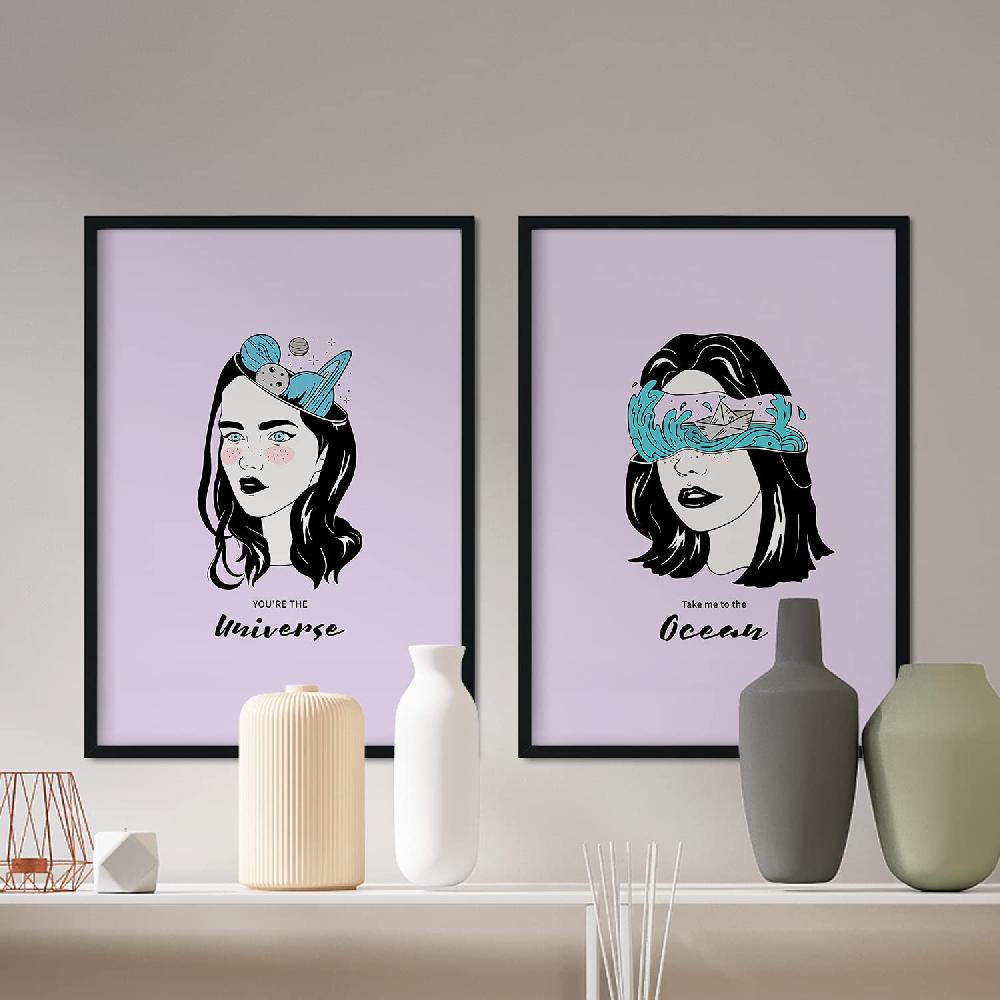 Nacnic Set De Láminas Artísticas De Mujer
