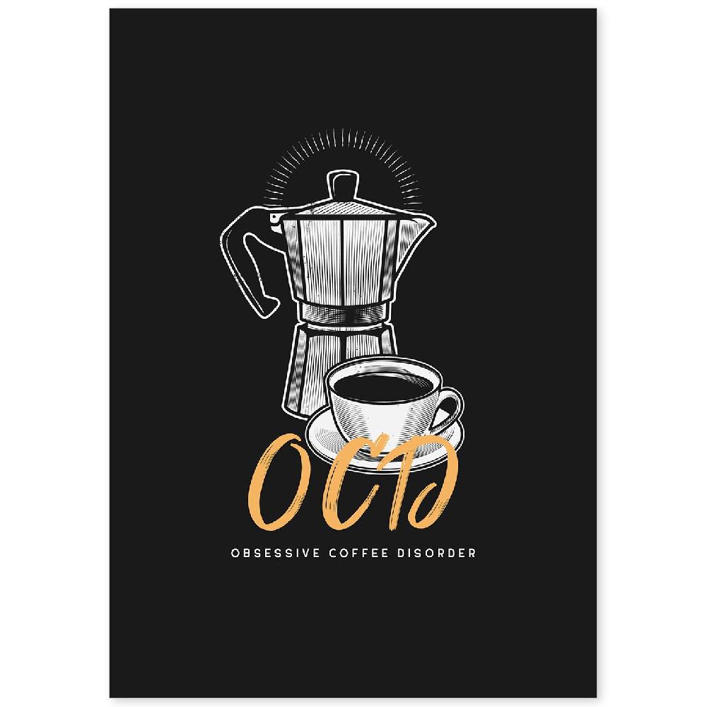 nacnic Set de láminas Cafetero compulsivo