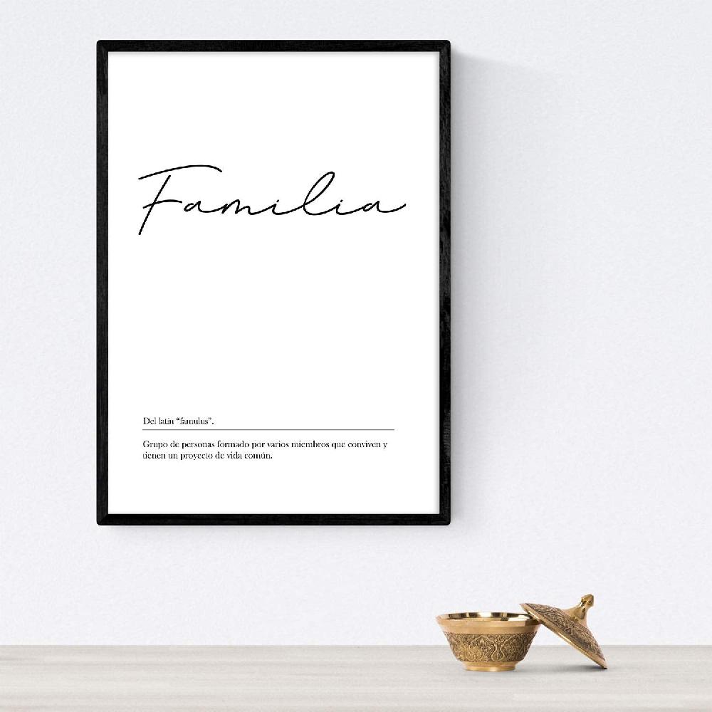 Nacnic Set De Láminas De Definiciones Para Familia