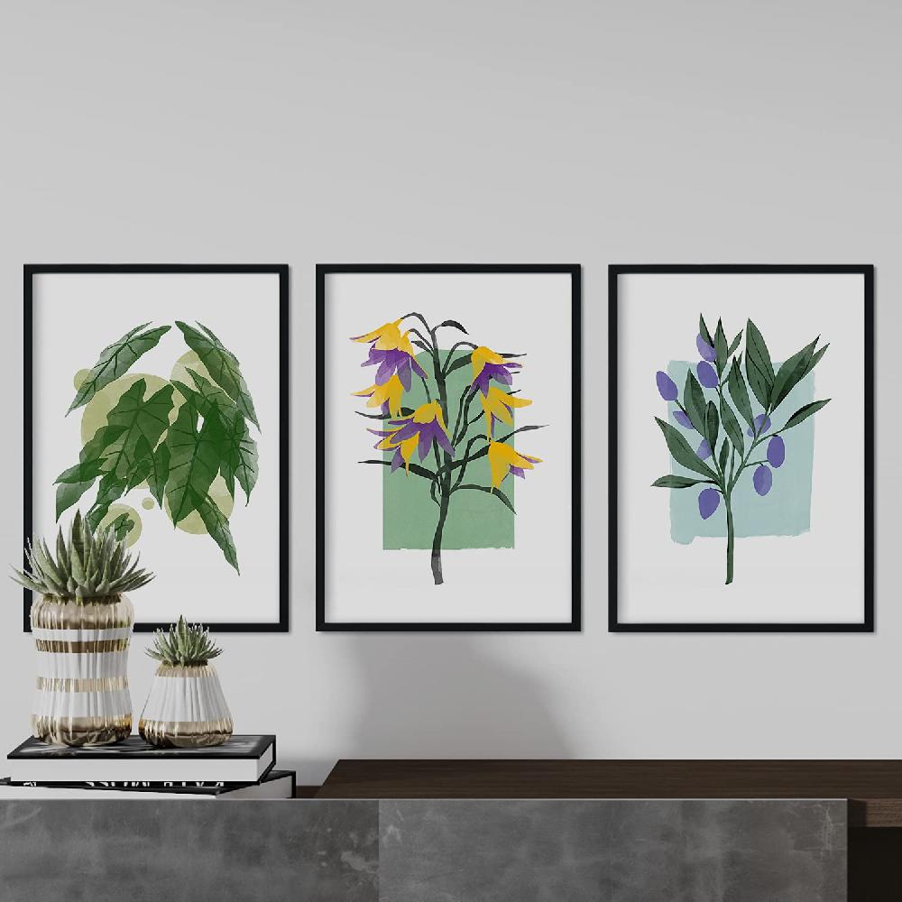 Nacnic Set De Láminas De Flores Acuarela