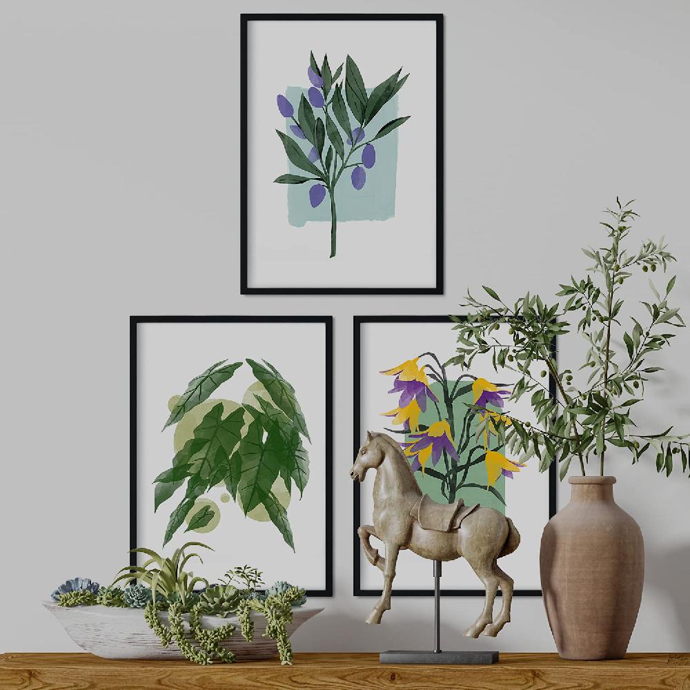 Nacnic Set De Láminas De Flores Acuarela
