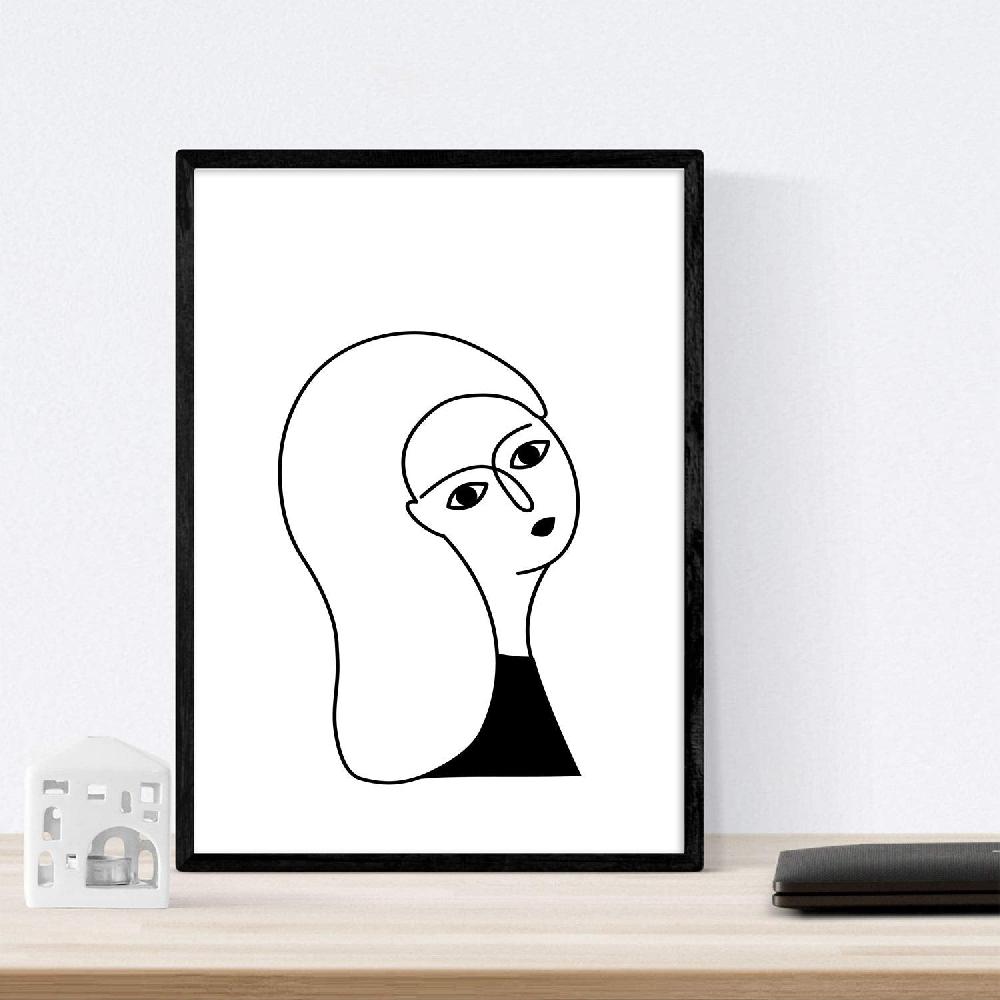 Nacnic Set De Láminas Dibujos De Cuatro Mujeres