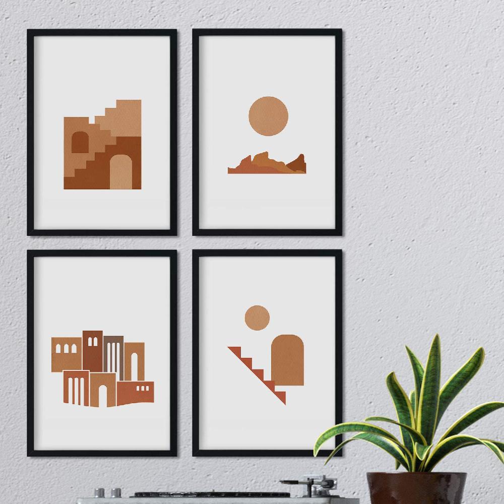 nacnic Set de Láminas Diseño Minimalista Sahara
