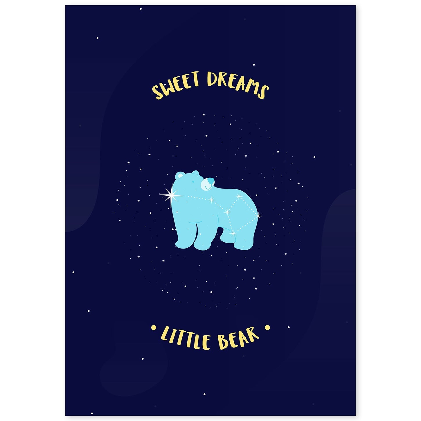 nacnic Set de láminas Dulces sueños con mascotas
