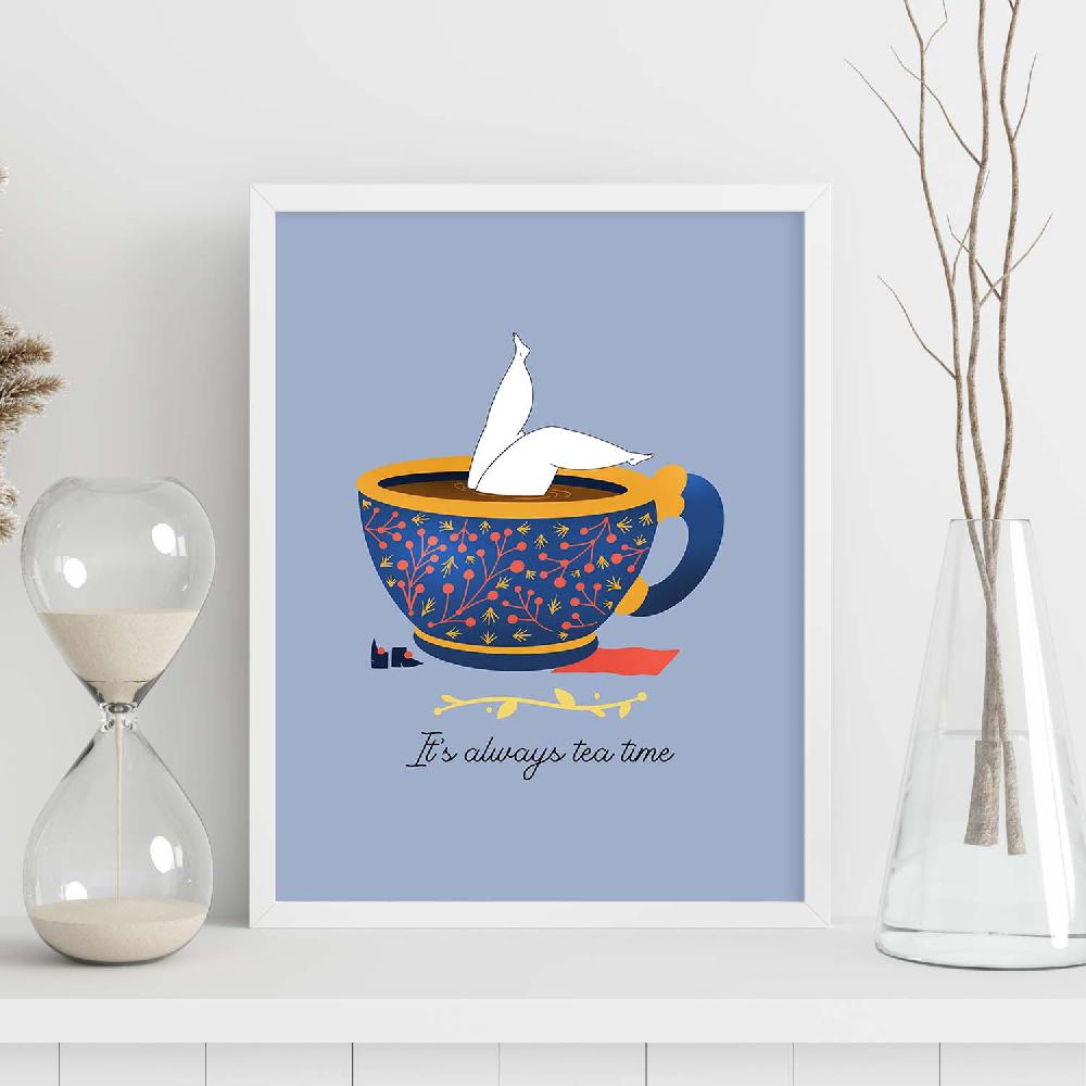 Nacnic Set De Láminas Ilustradas De Té Y Café