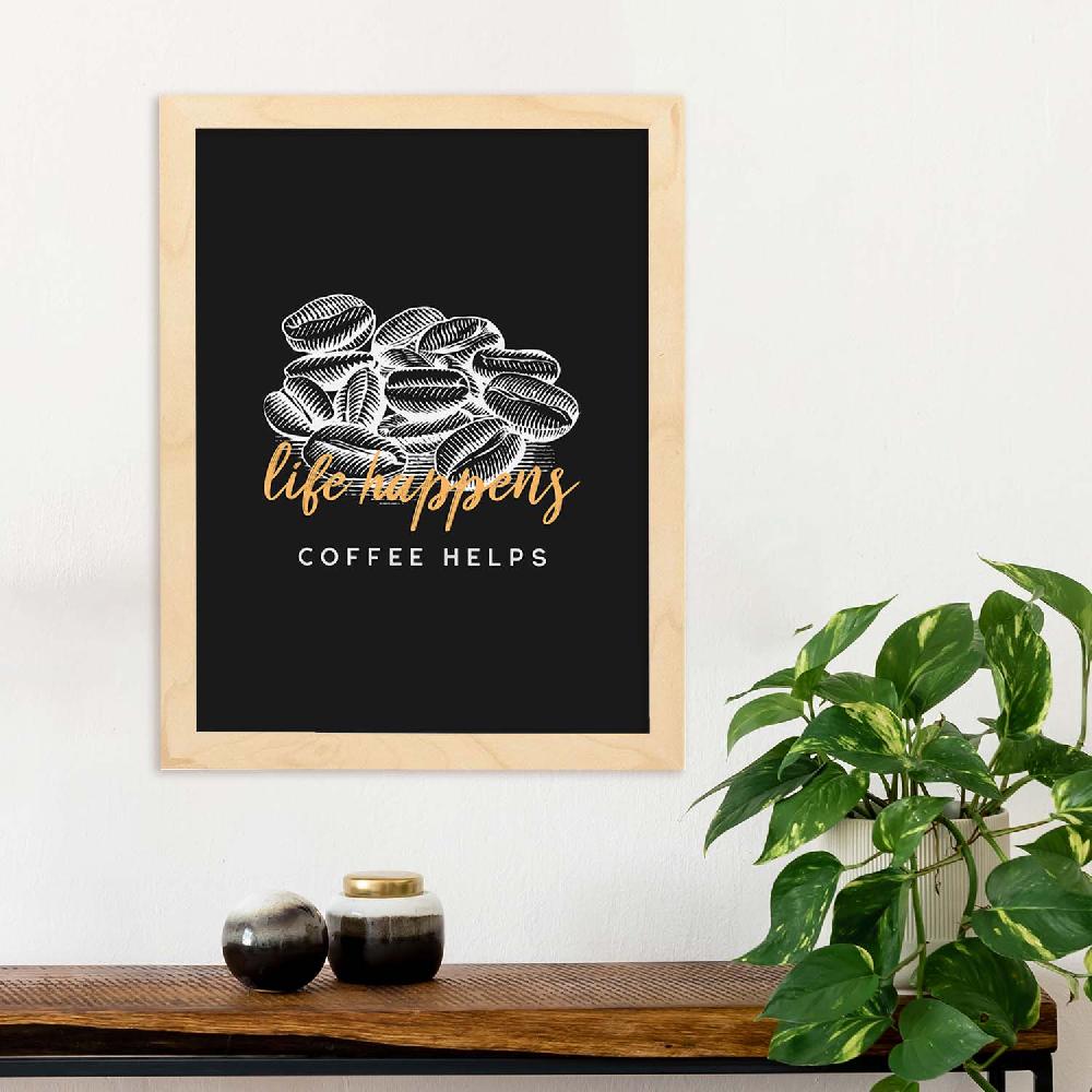 Nacnic Set De Láminas La Vida Ocurre El Café Ayuda