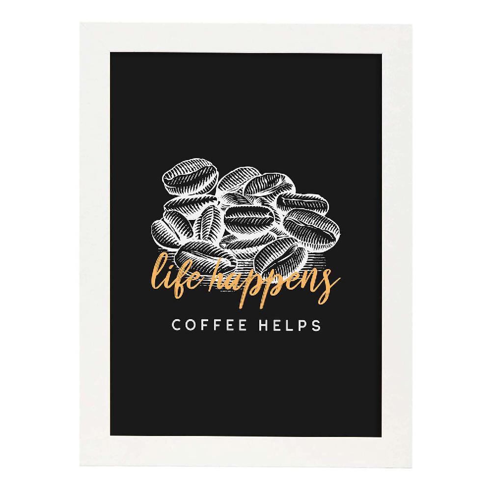 Nacnic Set De Láminas La Vida Ocurre El Café Ayuda