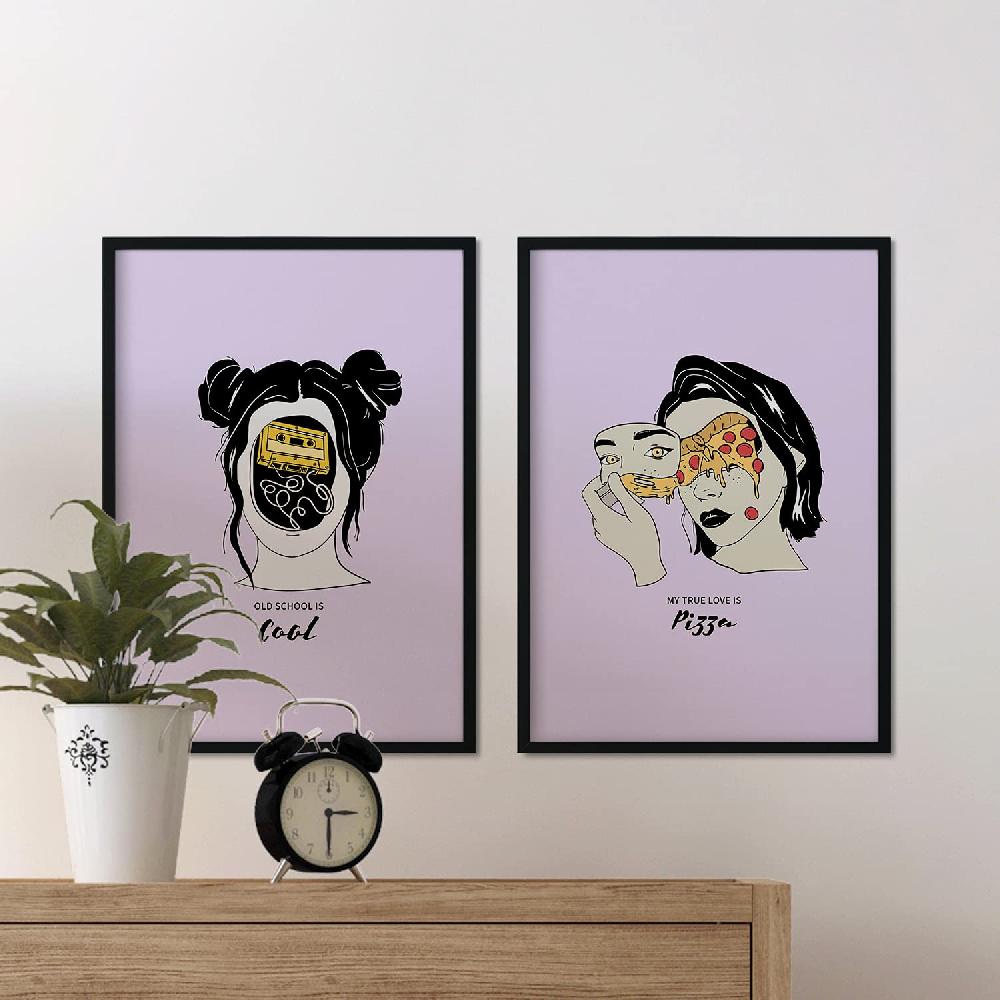 Nacnic Set De Láminas Modernas De Cabezas De Mujer