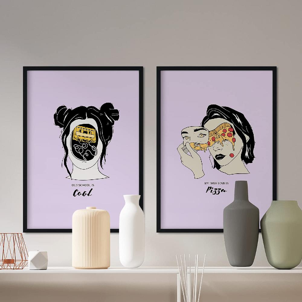 Nacnic Set De Láminas Modernas De Cabezas De Mujer