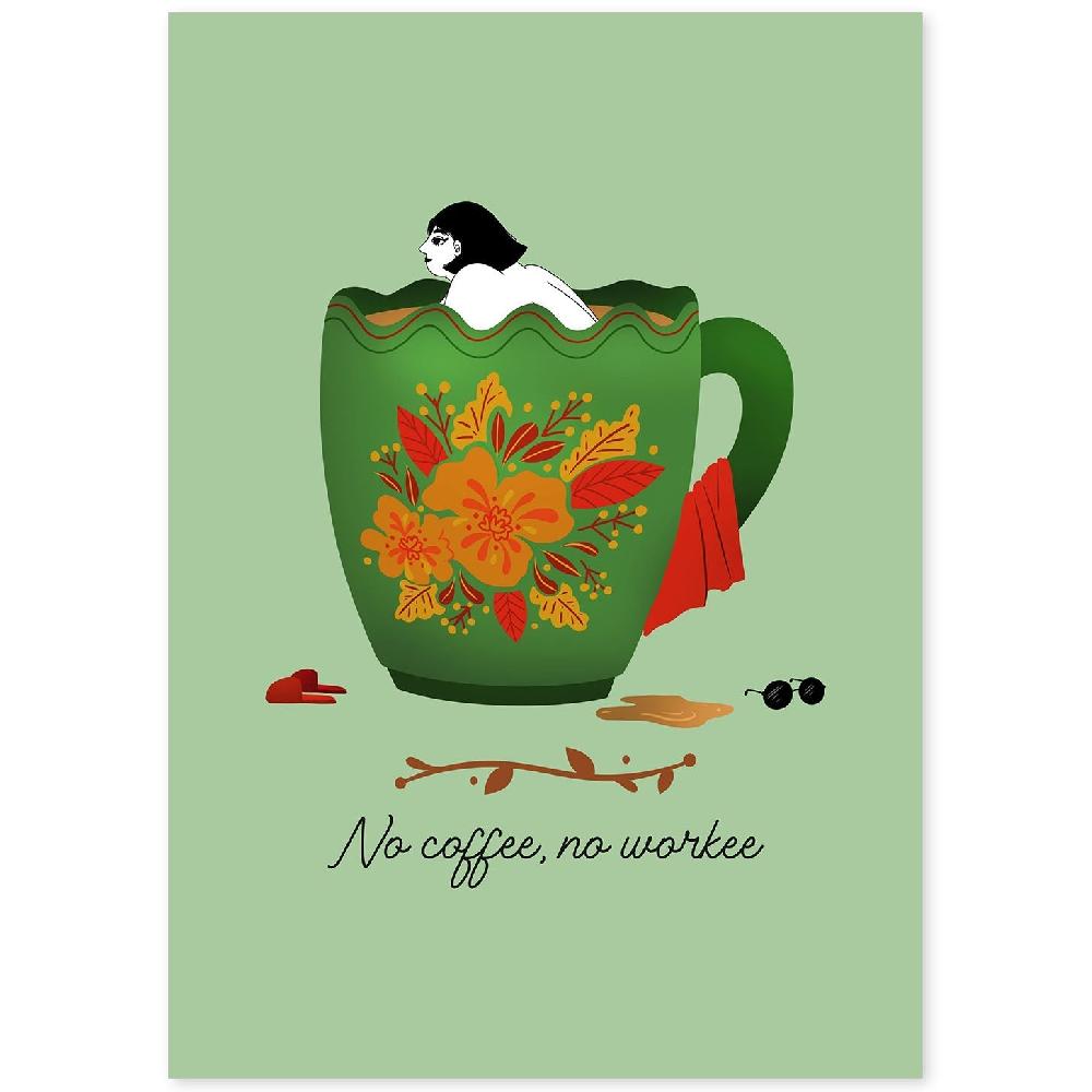 nacnic Set de láminas para amantes del café y té