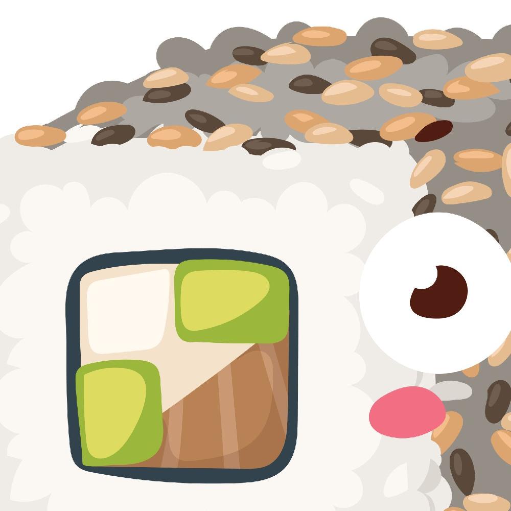 Nacnic Set De Tres Láminas De Sushi