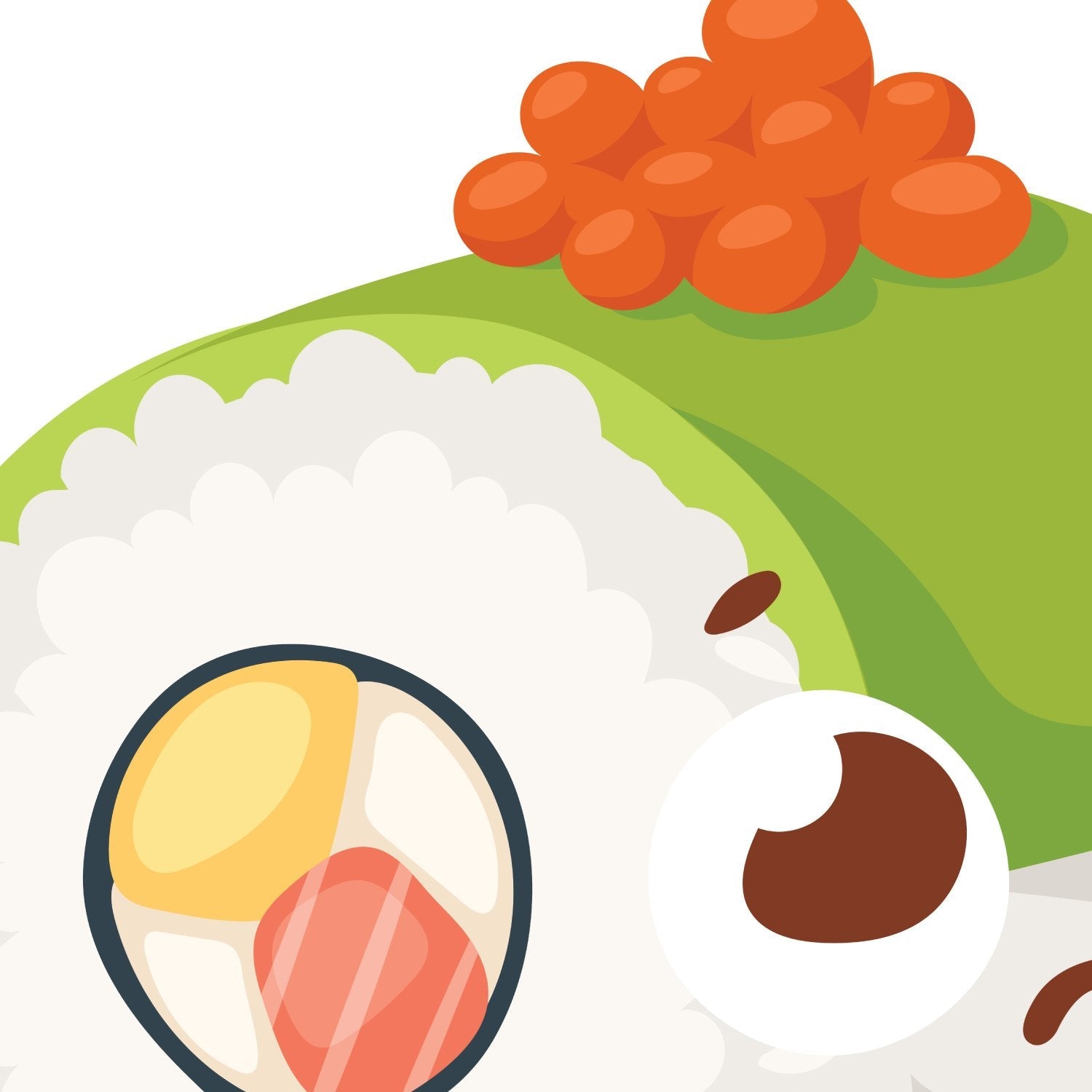 Nacnic Set De Tres Láminas Sushi