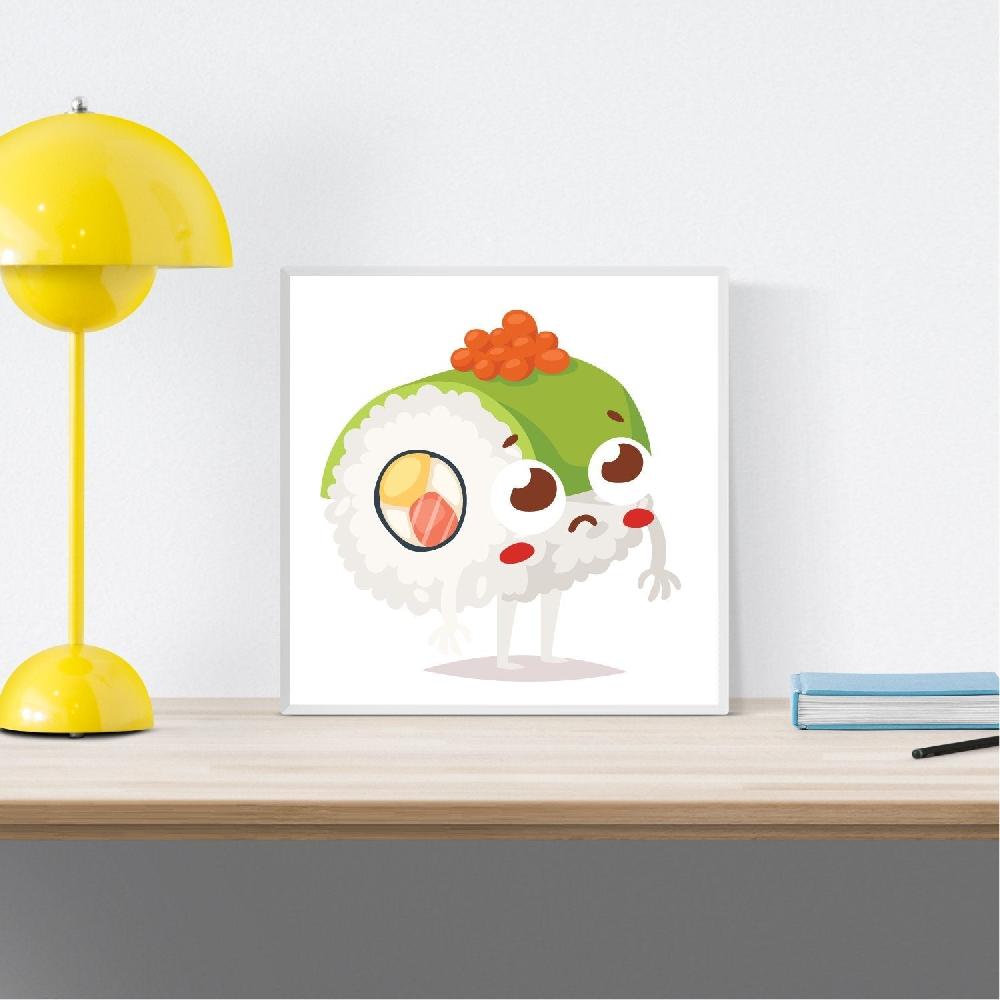 Nacnic Set De Tres Láminas Sushi