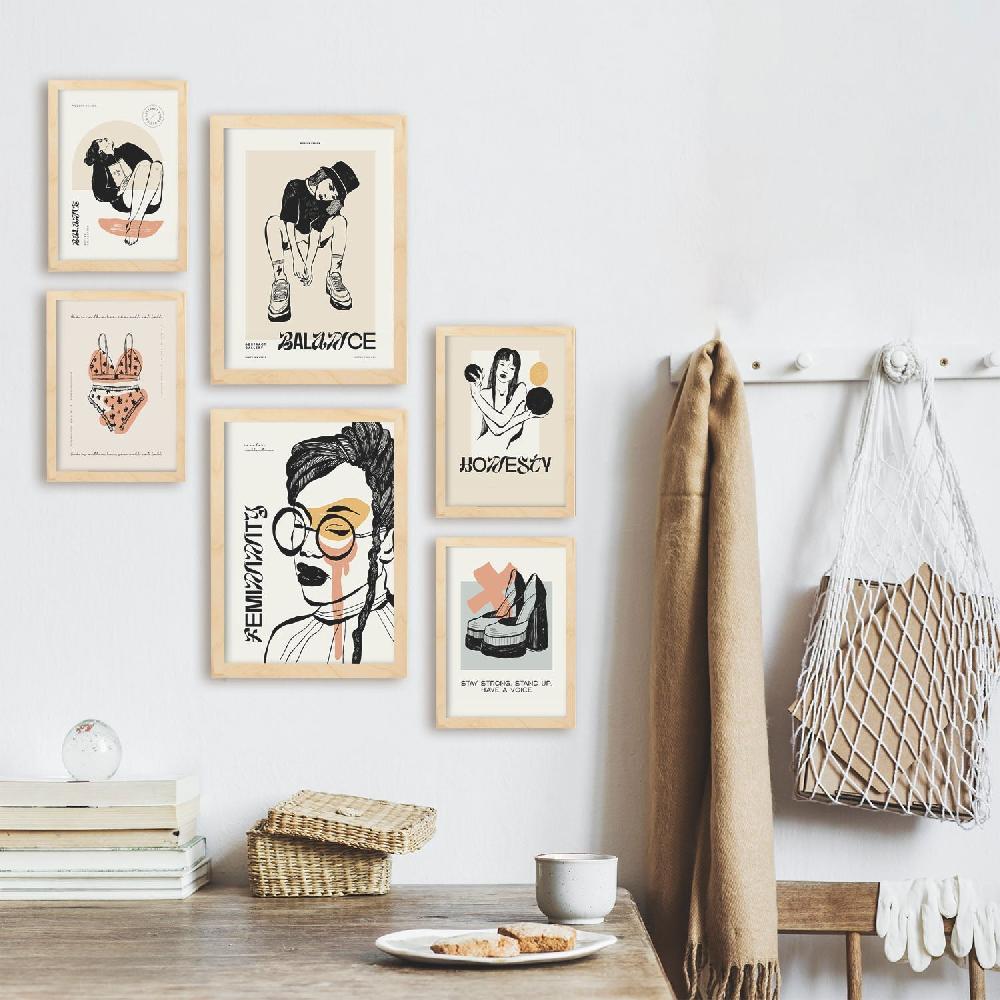 Nacnic Thick Black Ink Posters. Balance