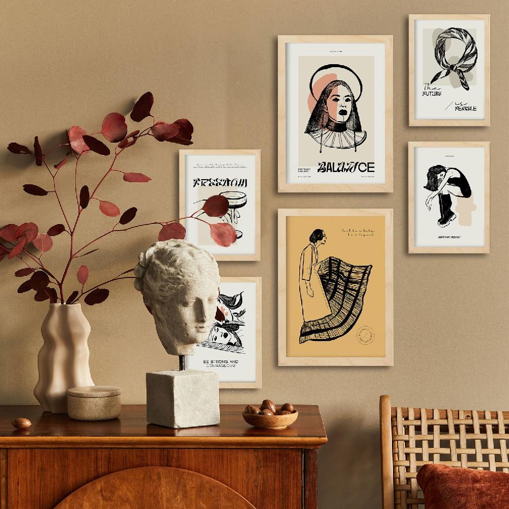 Nacnic Thick Black Ink Posters. Courageous