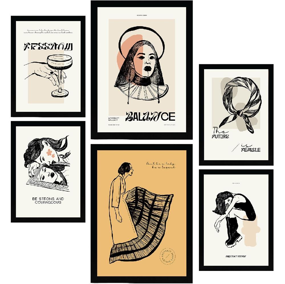 nacnic Thick Black Ink Posters. Courageous