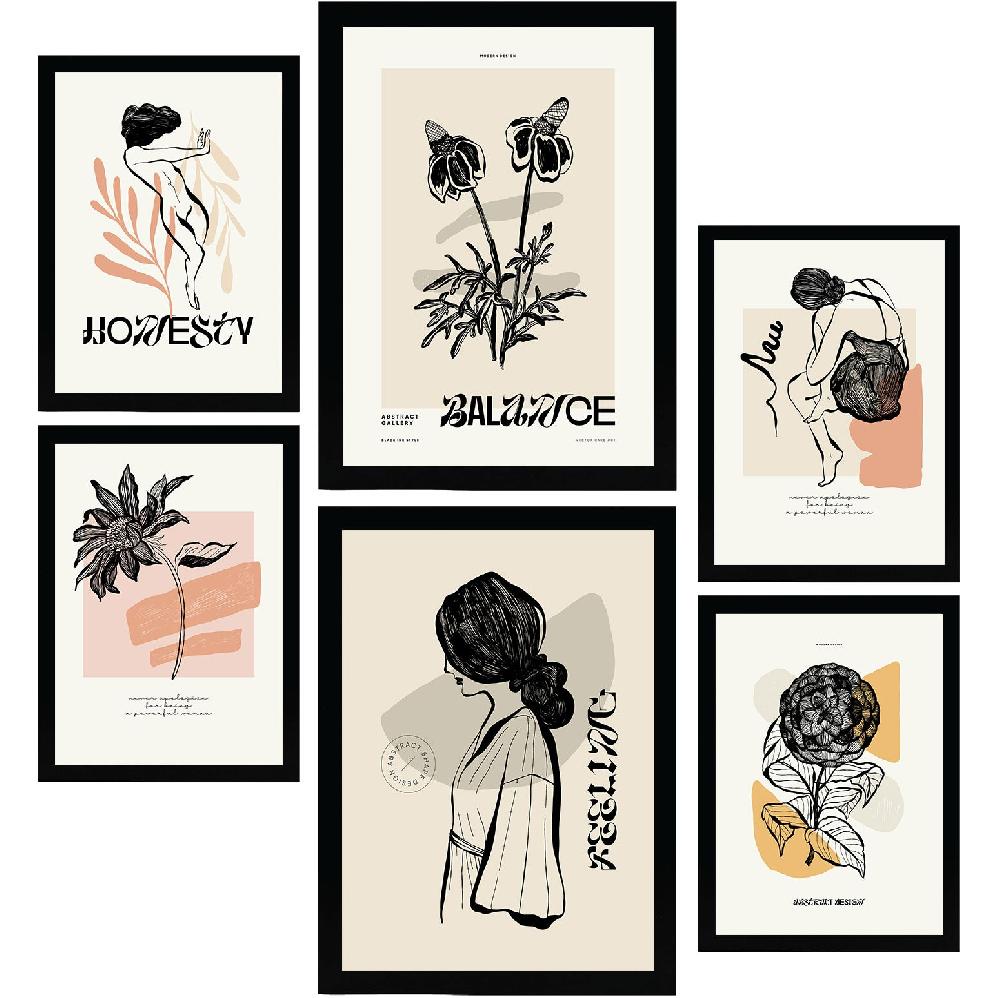 nacnic Thick Black Ink Posters. Feelings