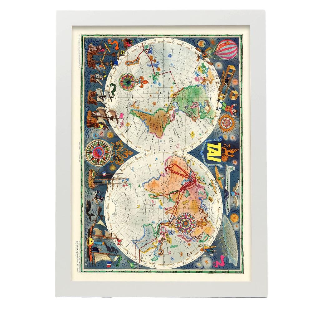 Nacnic TIA-Vintage-airline-poster-world-map