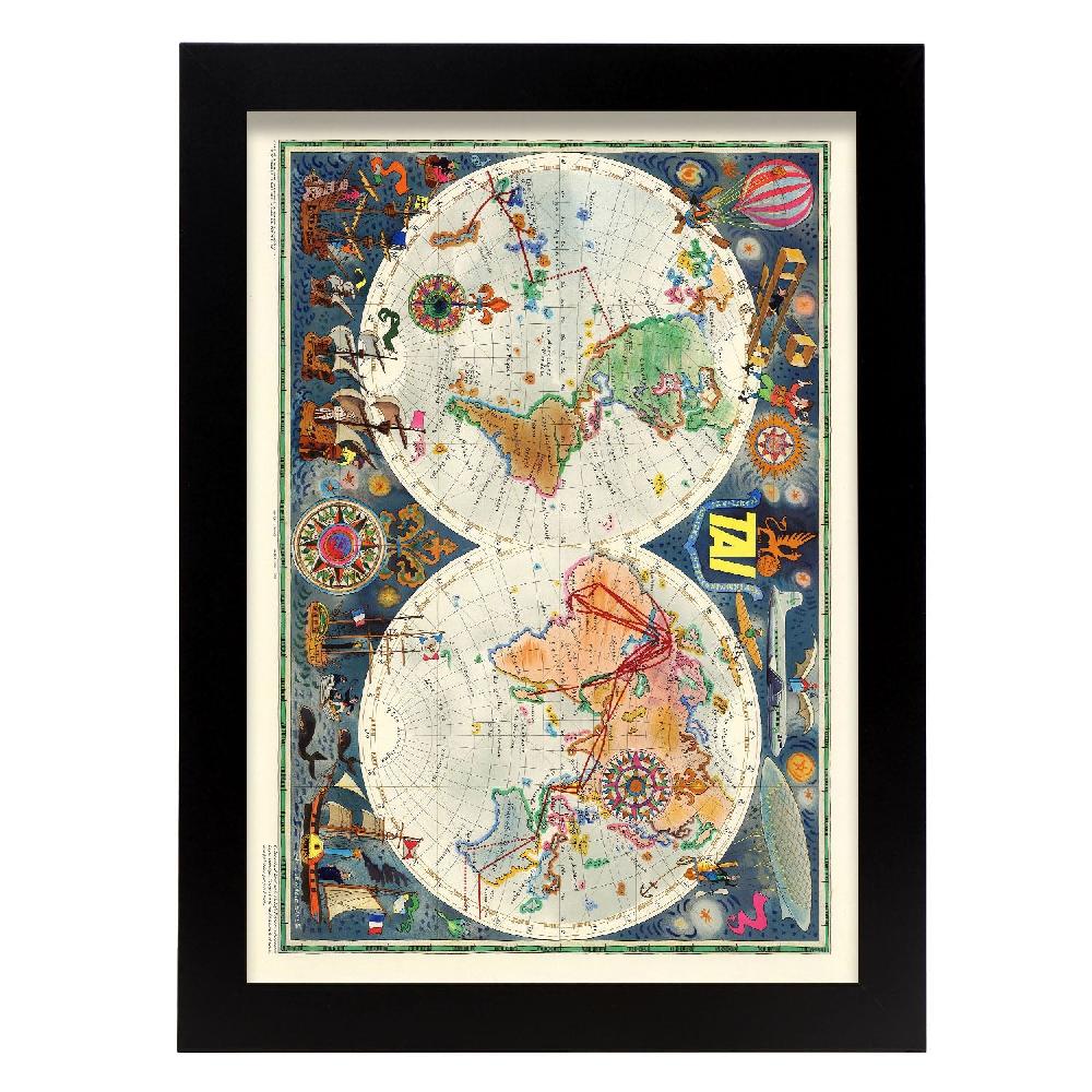 nacnic TIA-Vintage-airline-poster-world-map