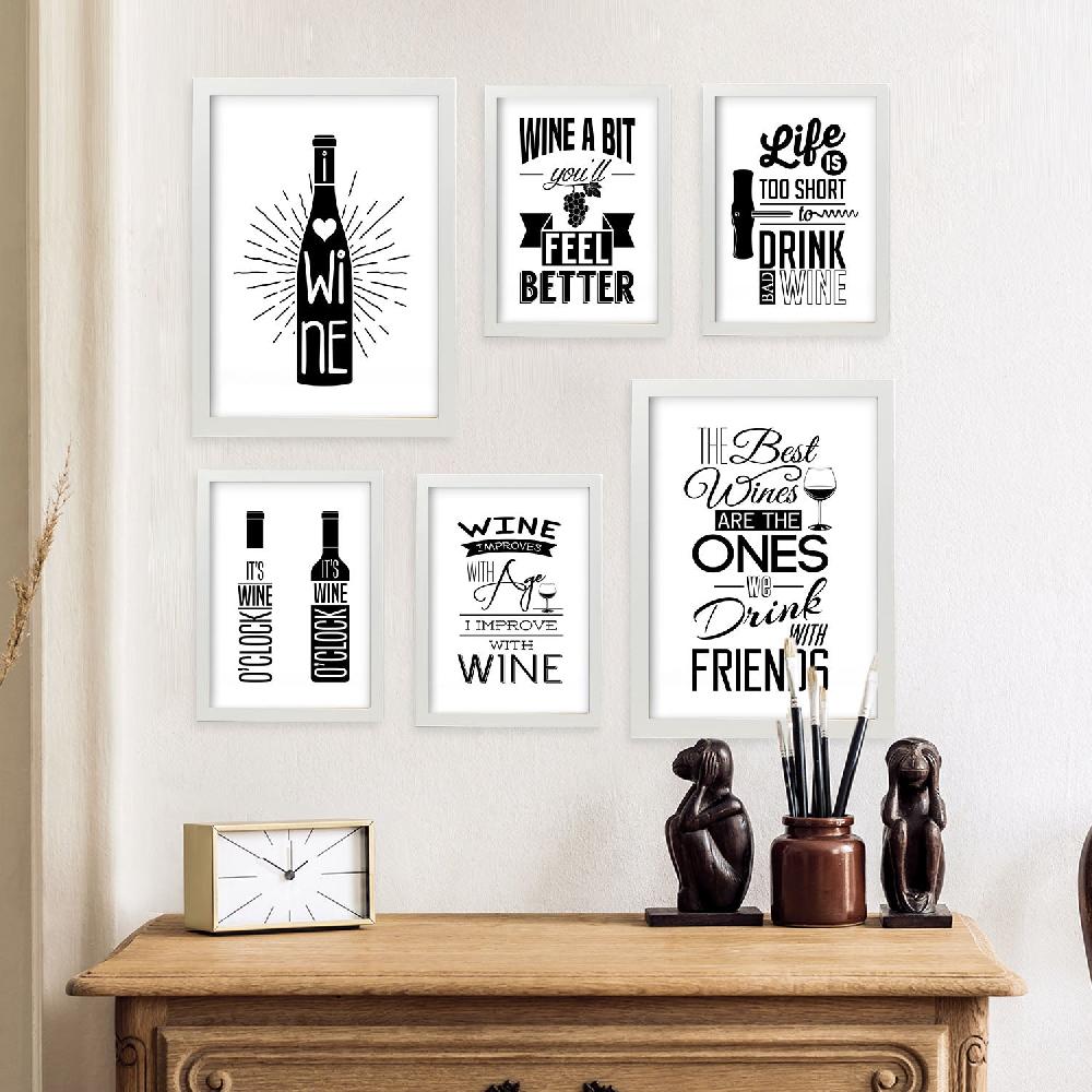 Nacnic Nacnic VINO. Laminas Estética Para Dormitorio