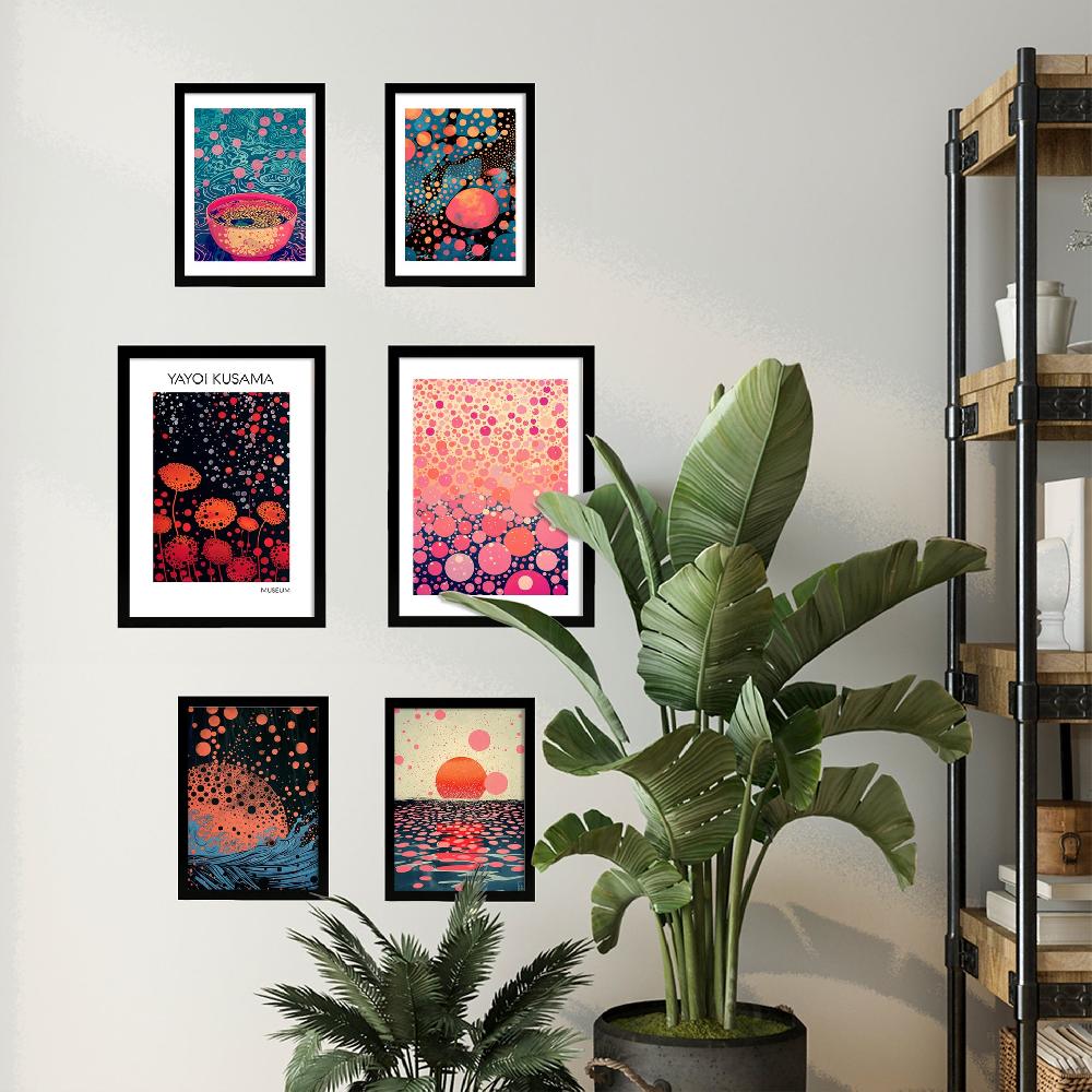 Nacnic Yayoi Kusama Wave And Ramen Japanise